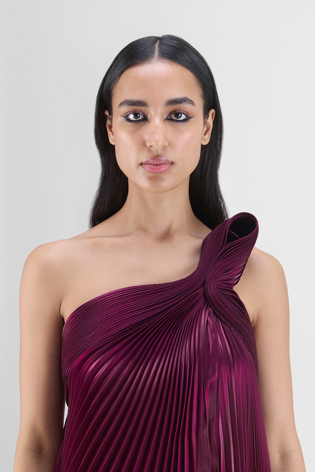 PLEATED FLUID DRESS