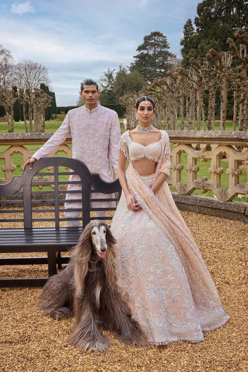 Mauve Pearl Short Sherwani Set