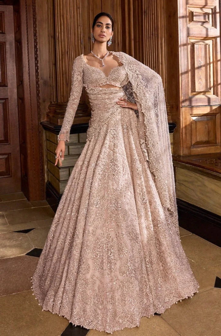 Rose Gold Lehenga Set- Ready to Ship