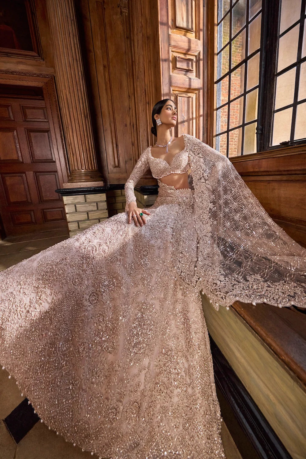 Rose Gold Lehenga Set