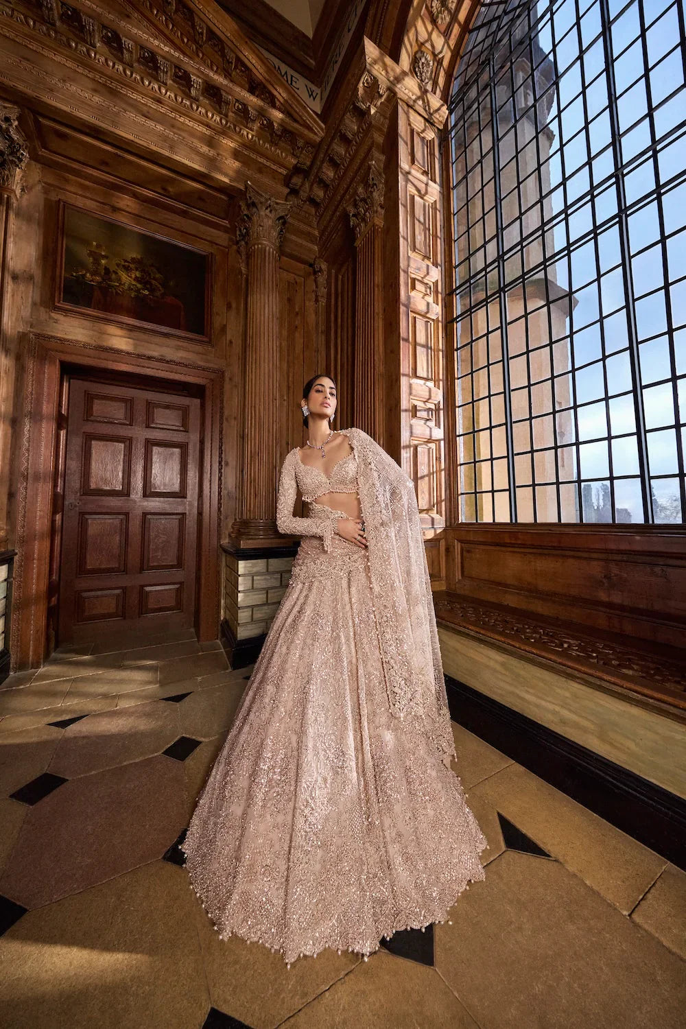 Rose Gold Lehenga Set- Ready to Ship