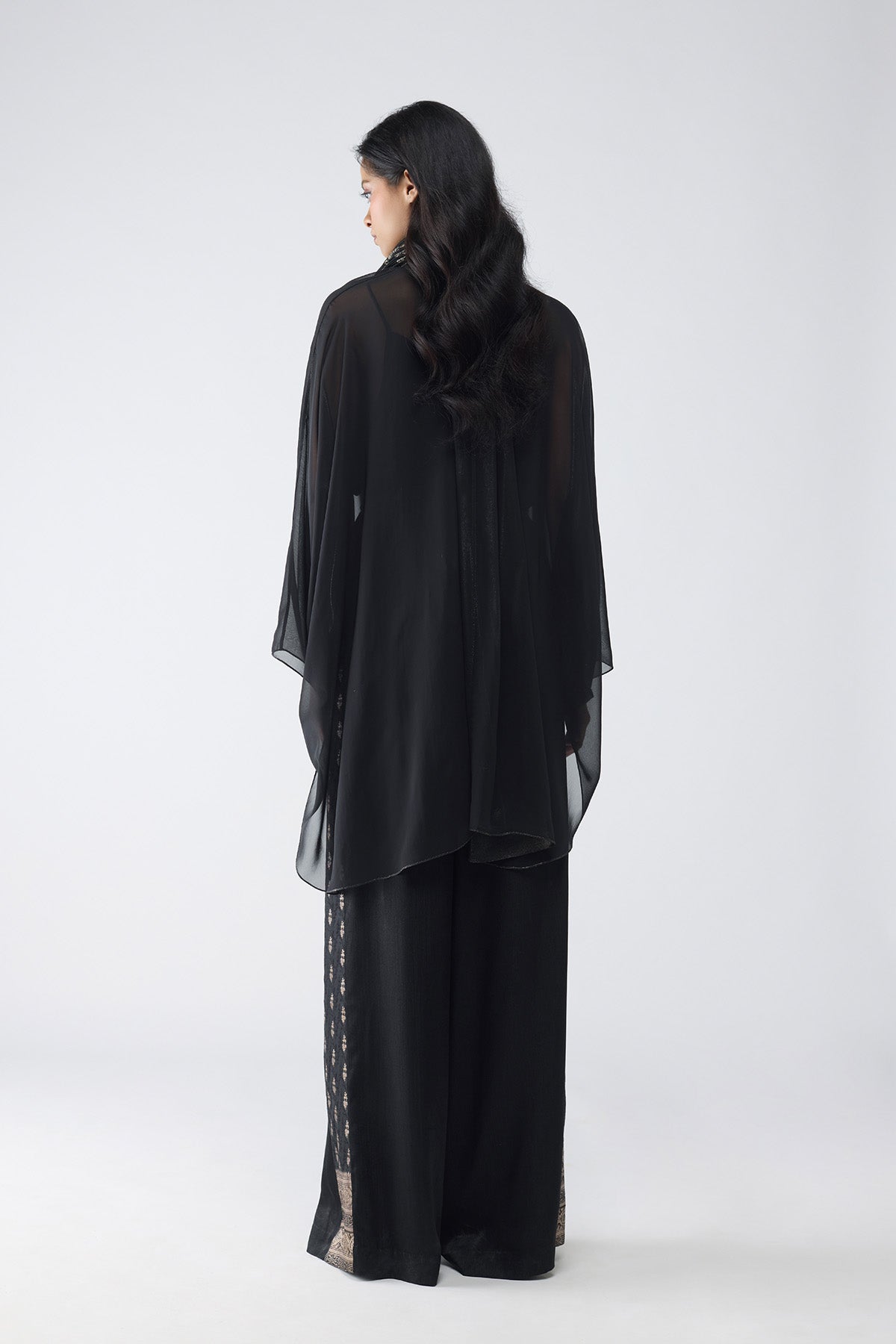 Banarsi Micropleated Cape Set