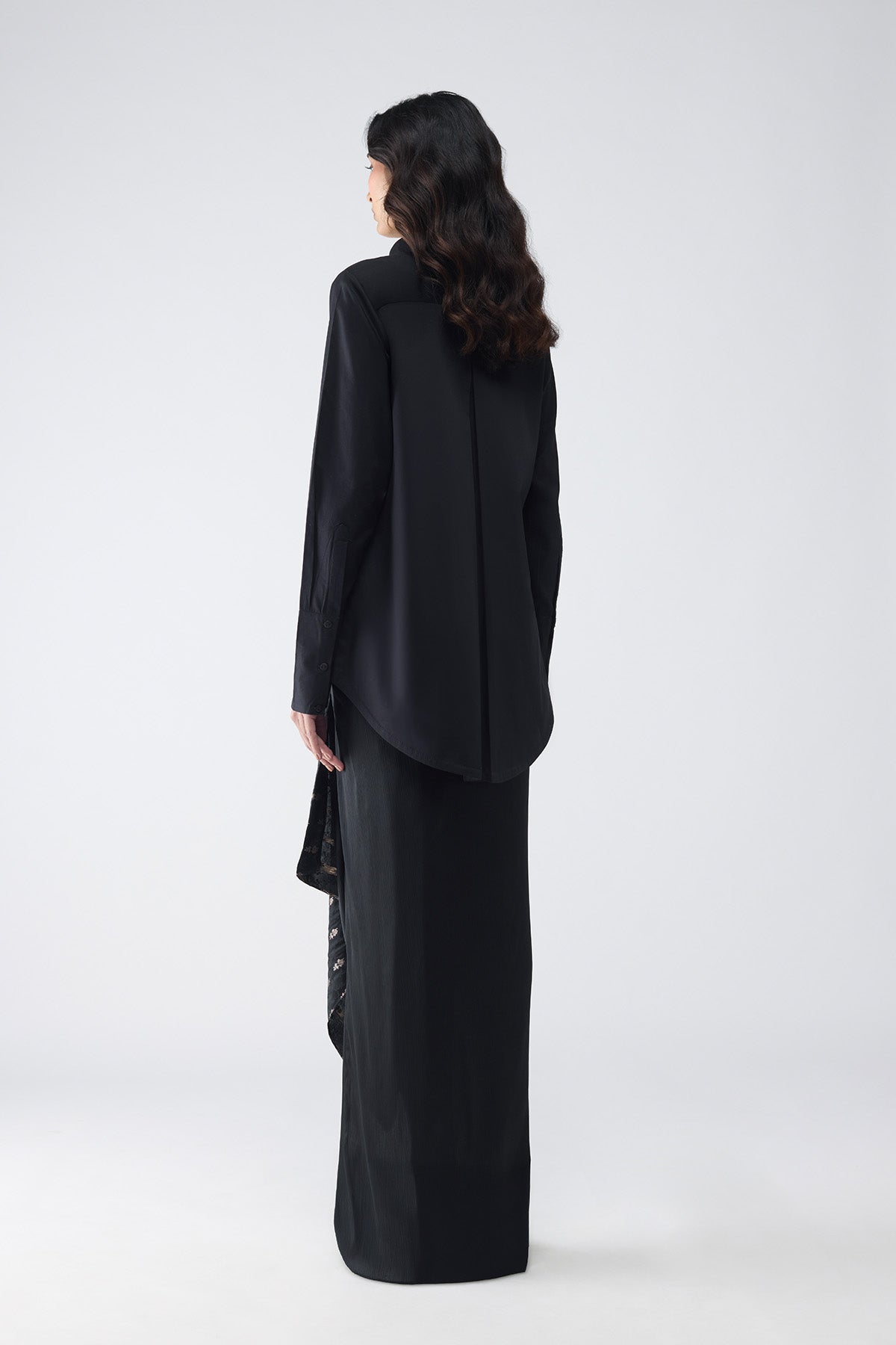 Banarasi Off-Shoulder Cape Set