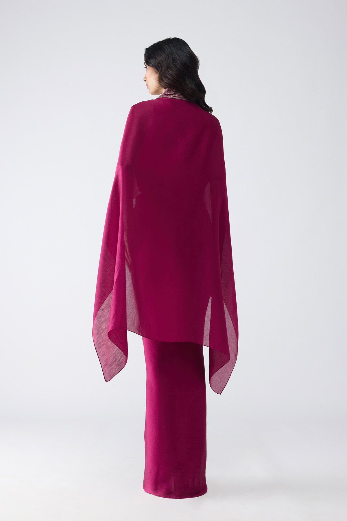 Structured  Banarasi Cape Set