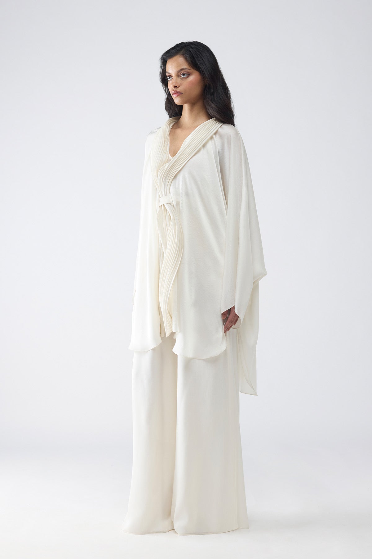Micro Pleated Cape Set