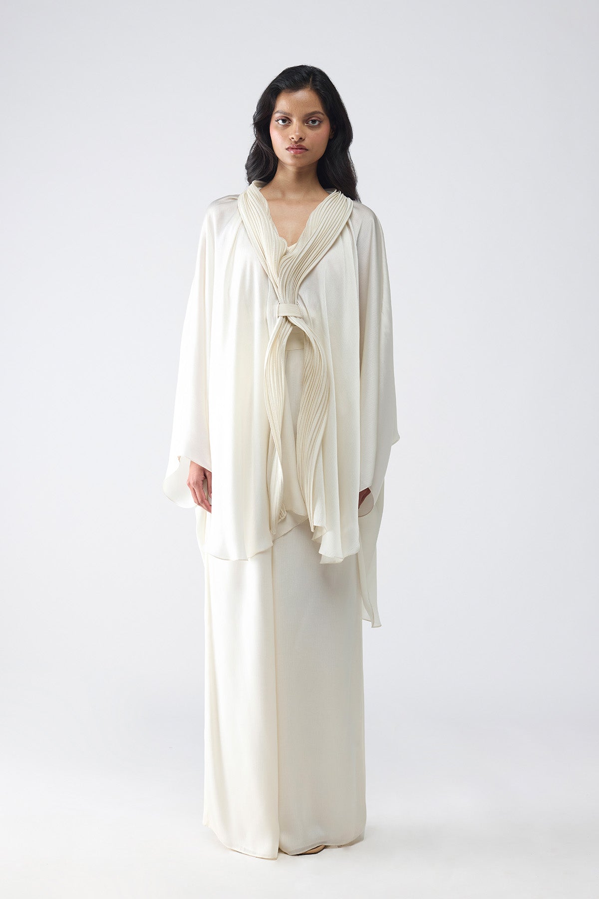 Micro Pleated Cape Set