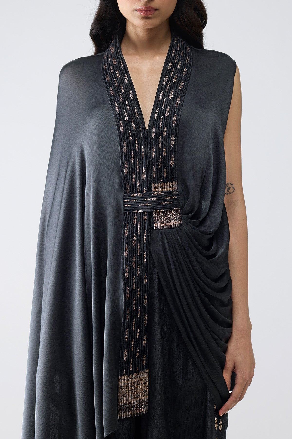 Banarsi One sleeve Cape set