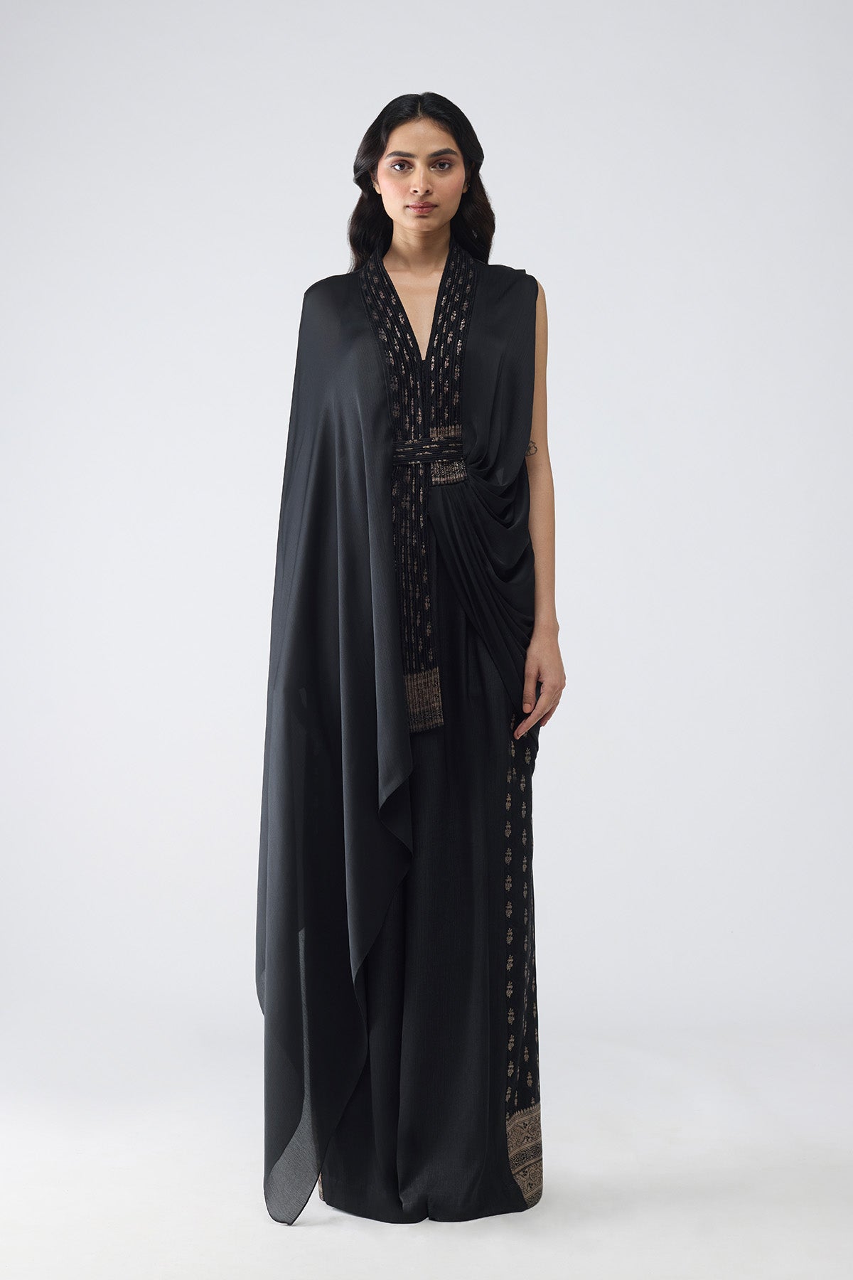 Banarsi One sleeve Cape set