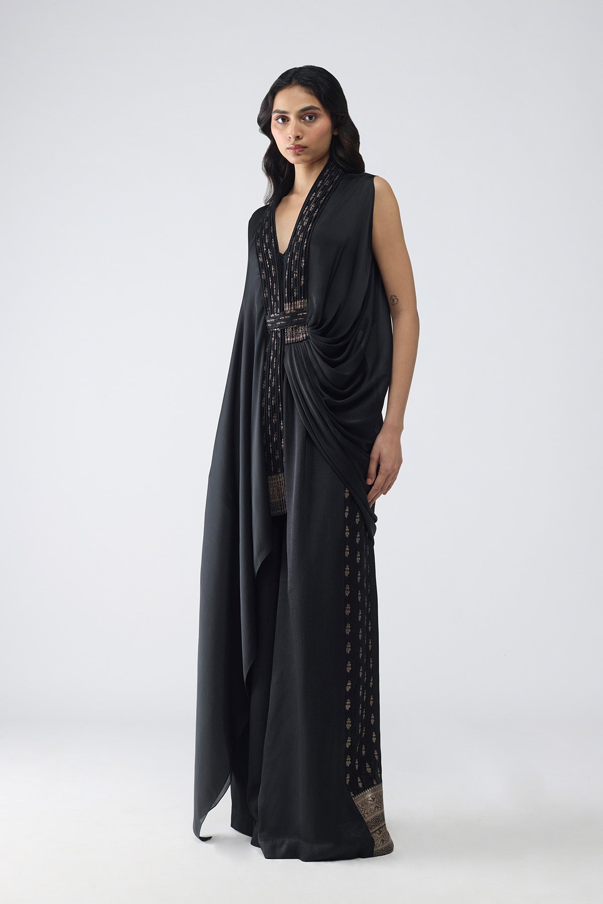 Banarsi One sleeve Cape set