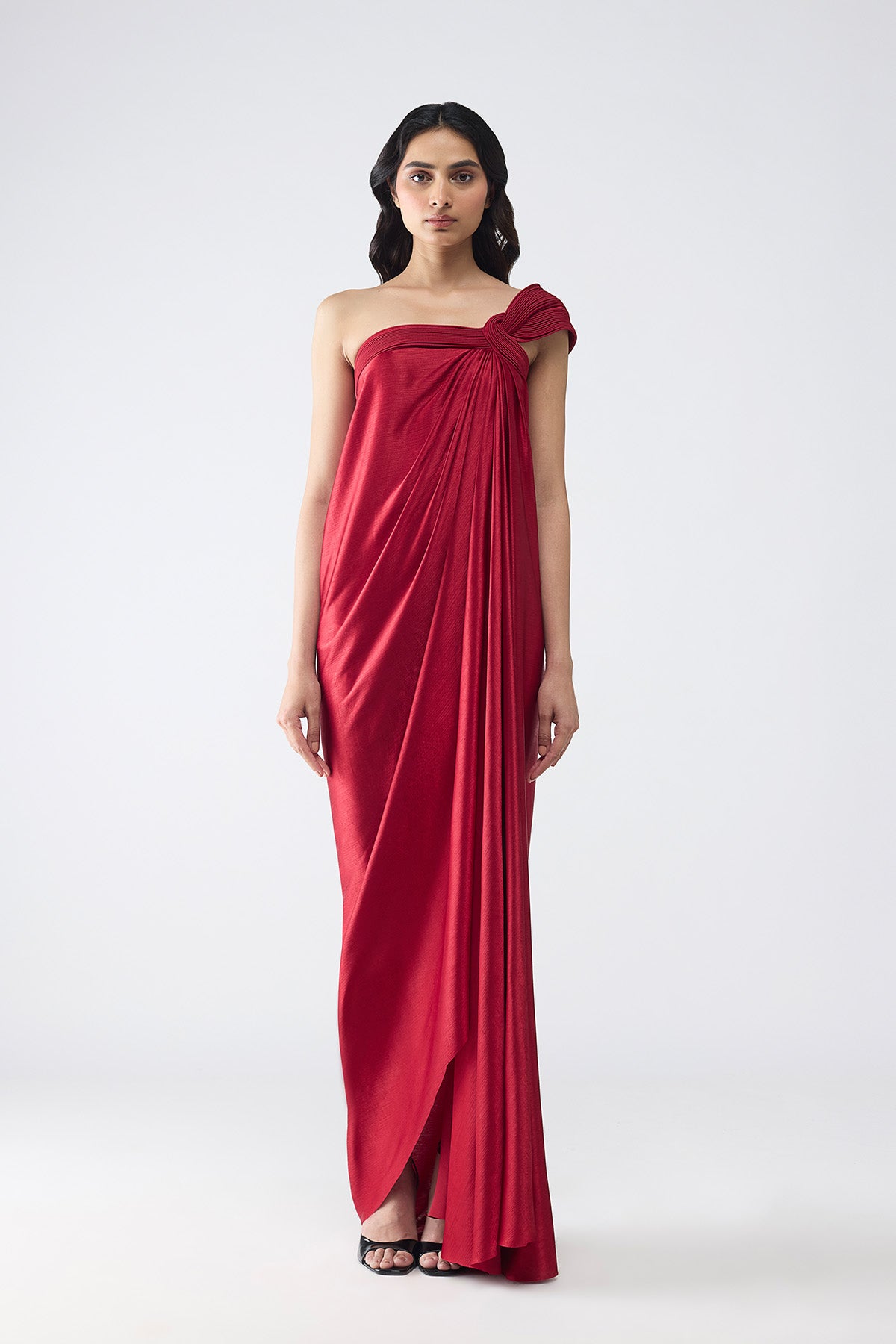 Off-Shoulder Corded Dress