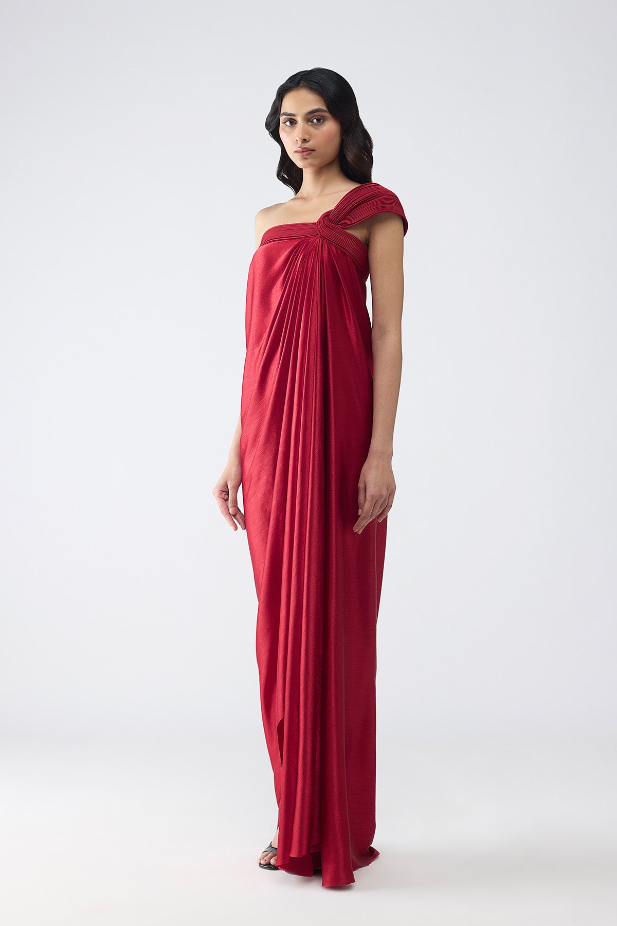 Off-Shoulder Corded Dress