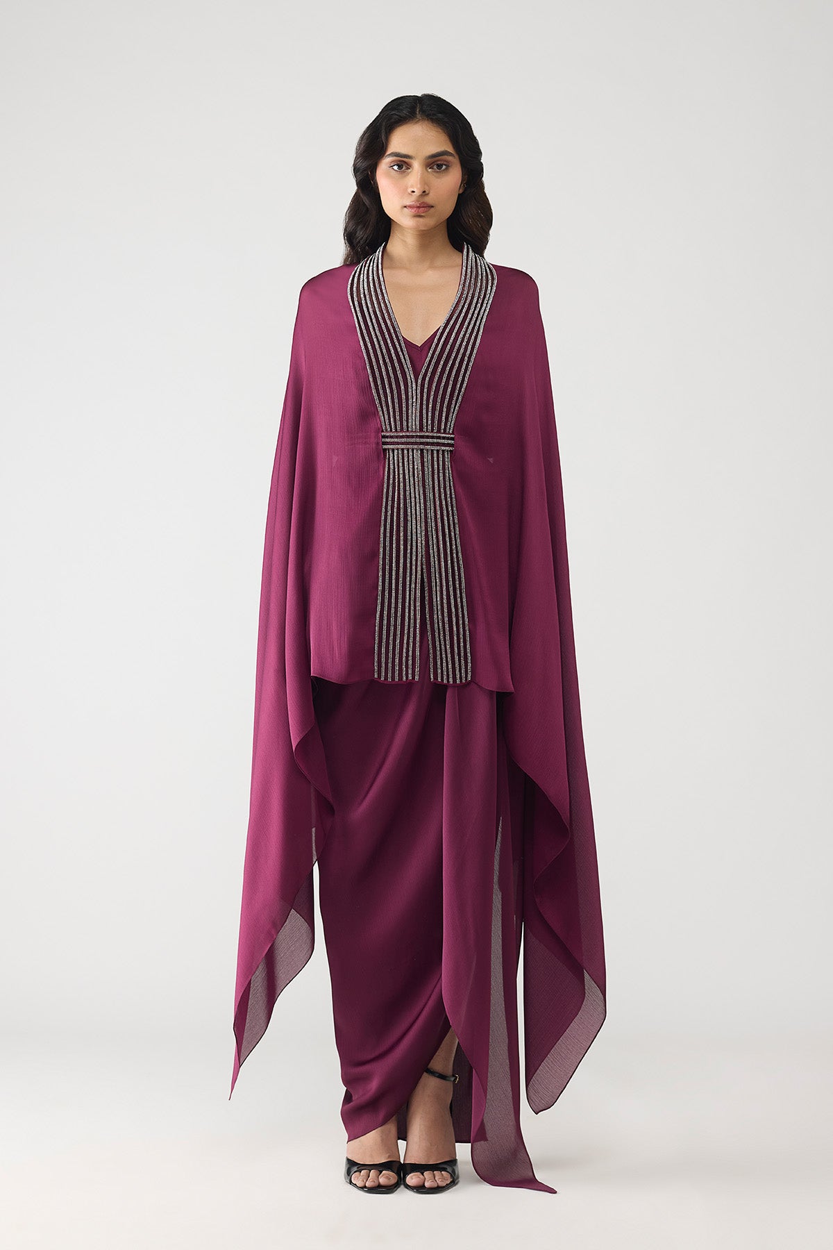 Structured Crystalvein Cape Set
