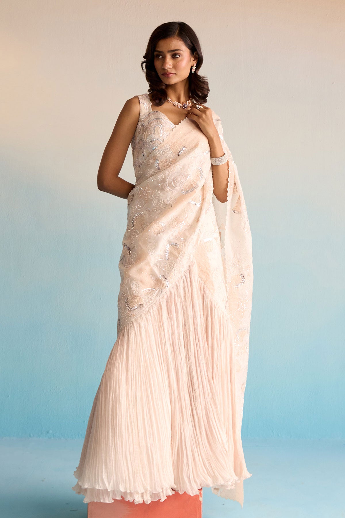 Elowen Pre Drape Saree