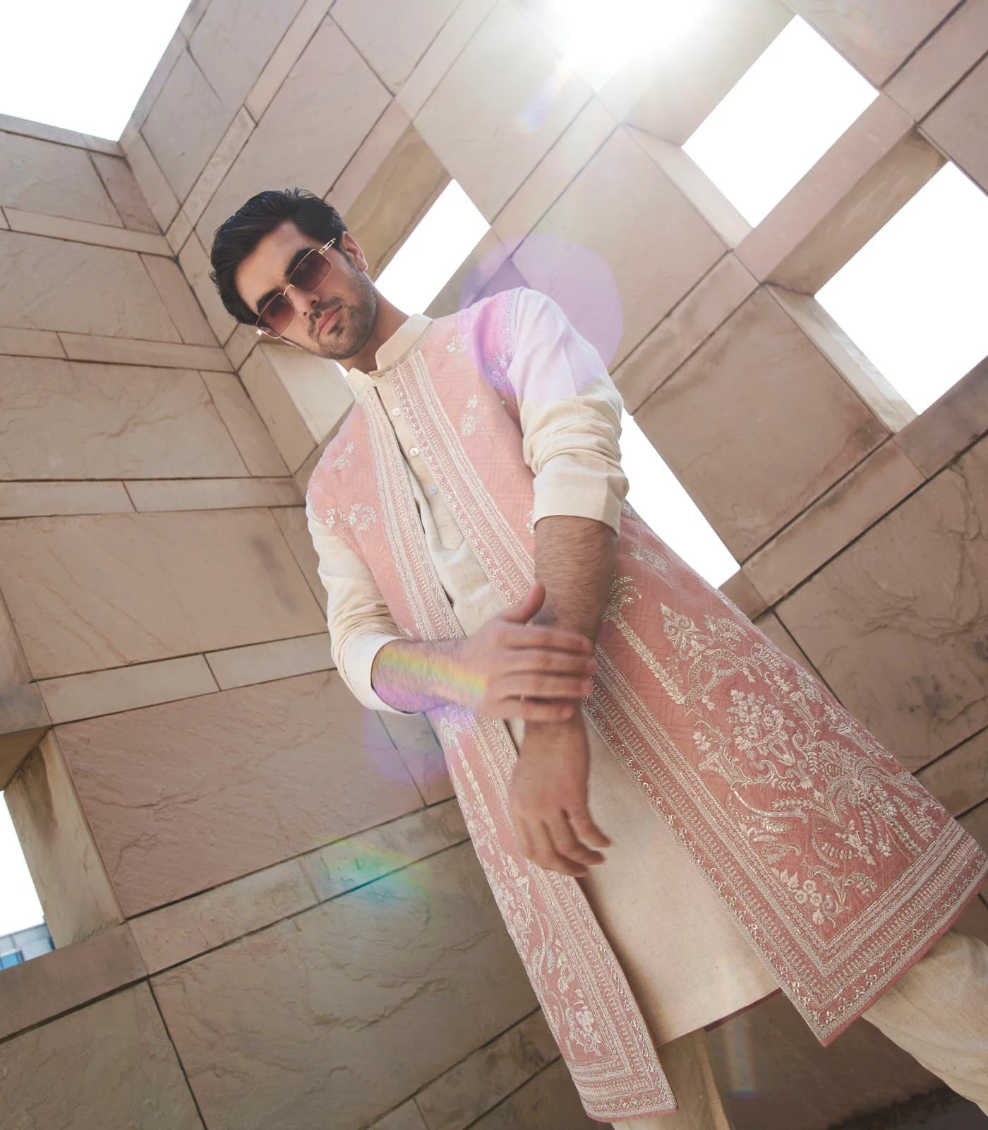 EMBROIDERED RED BANDI SET