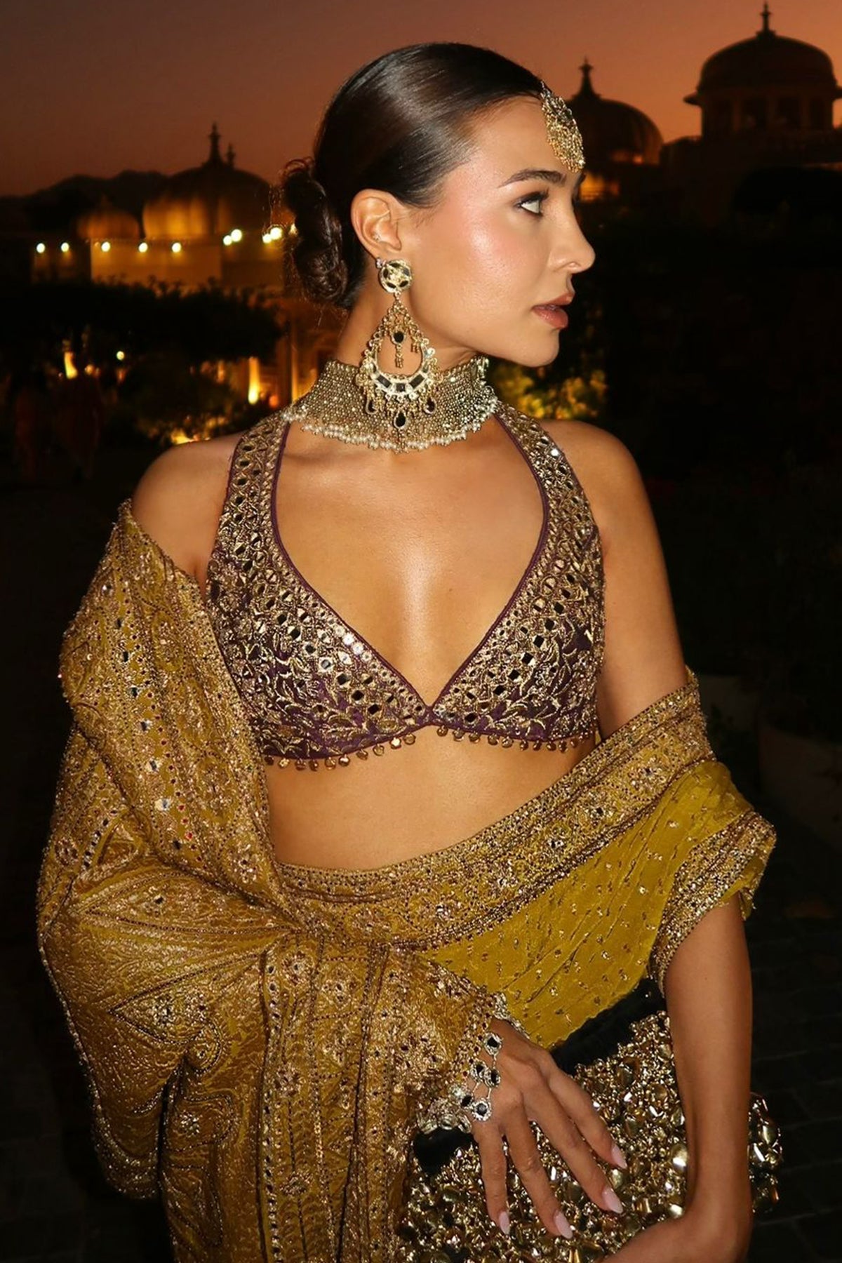 Taniya Shroff in Arundhati Saree Set