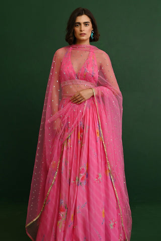 One Shoulder Rani Pink Gown - Ready To Ship
