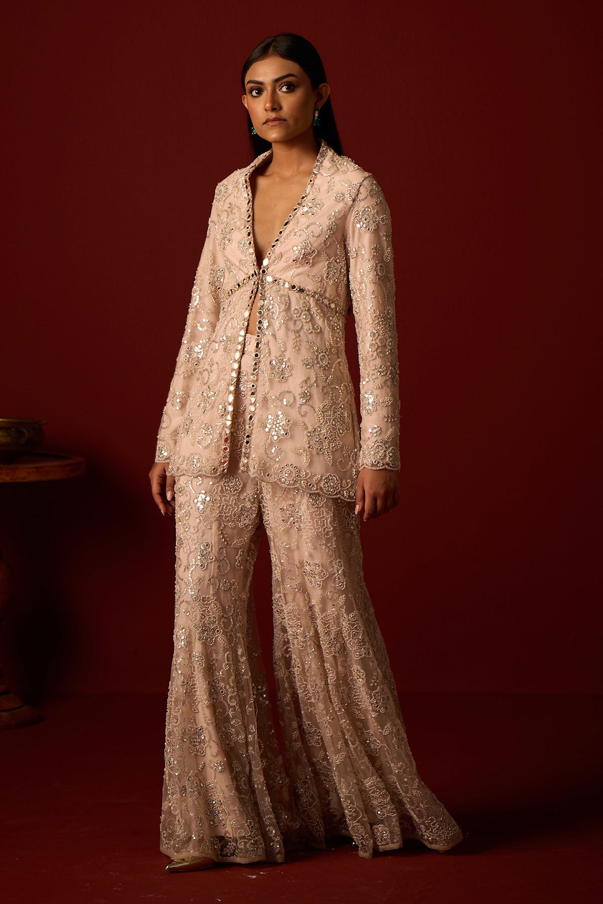 Peplum Blazer and Shararas