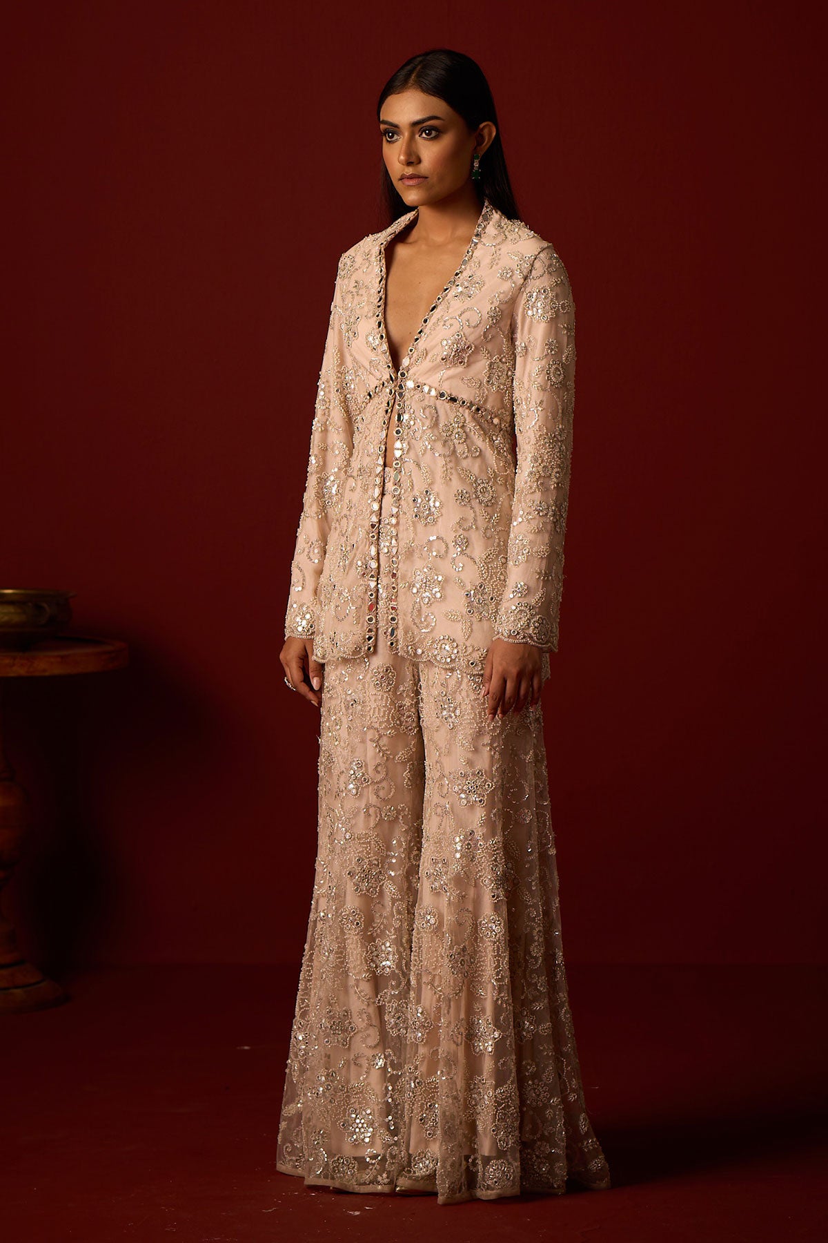 Peplum Blazer and Shararas