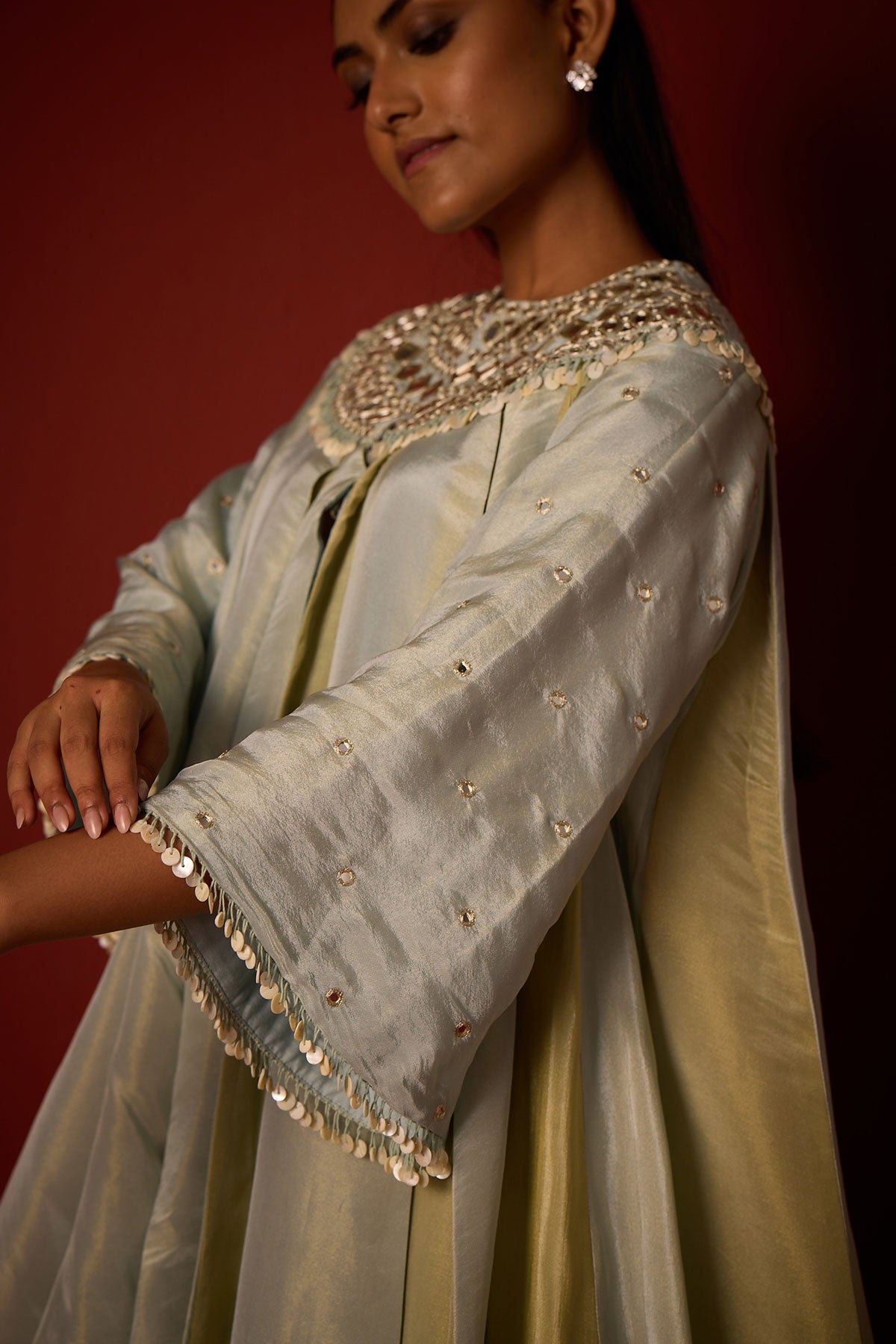 Tissue Mirrorwork Panelled Tunic. and Tissue Palazzos