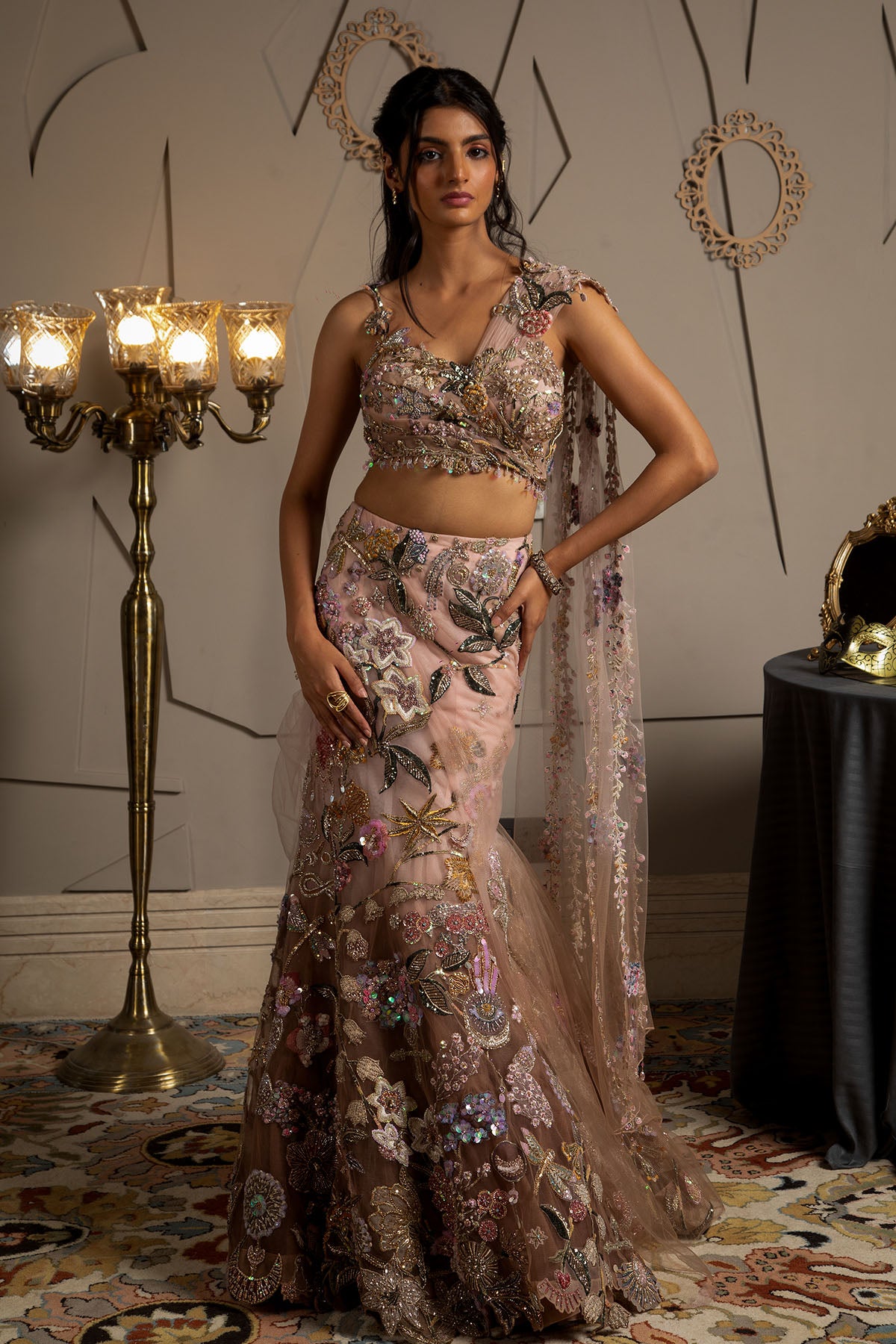 Aurora Draped Lehenga