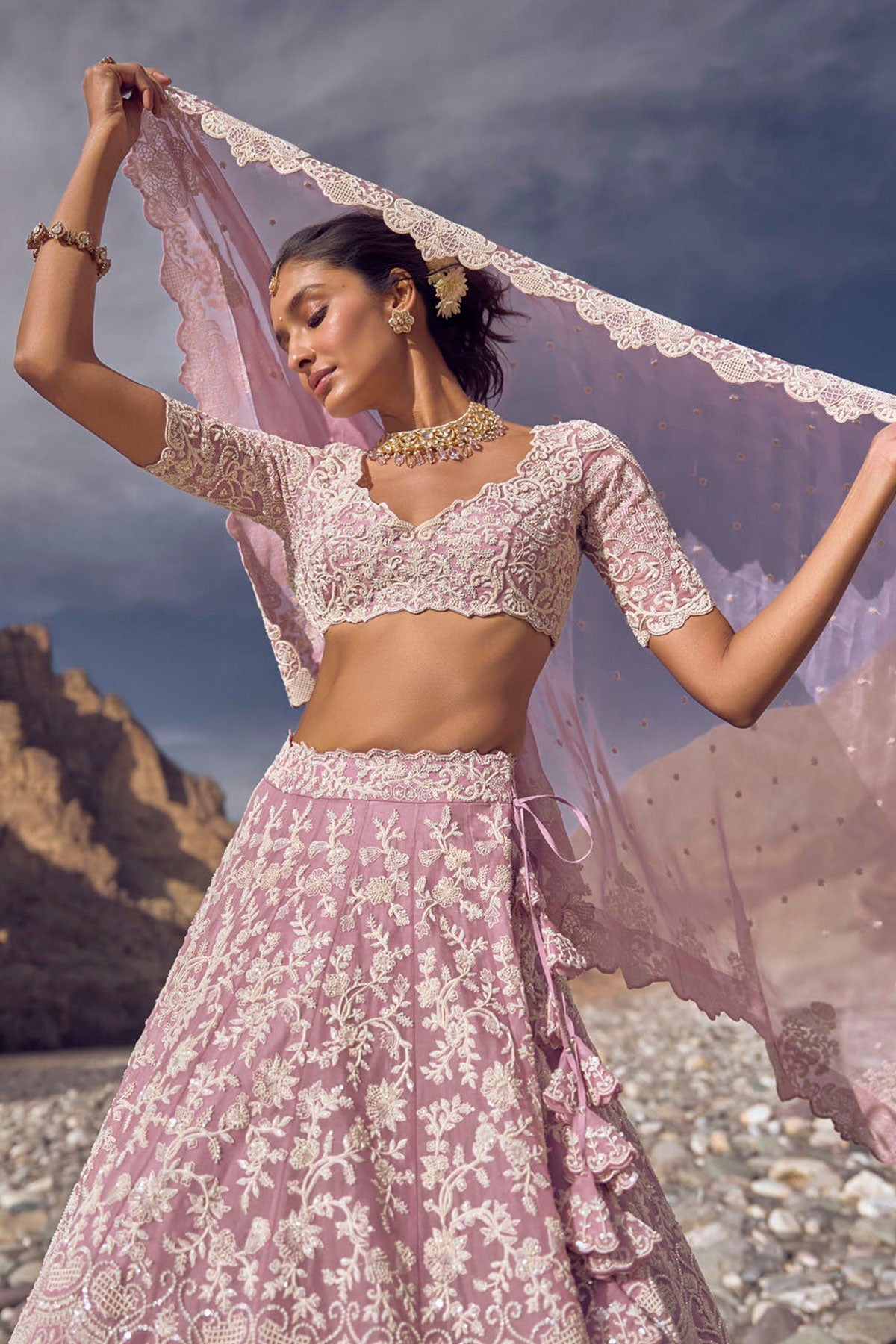 Amethyst lehenga set