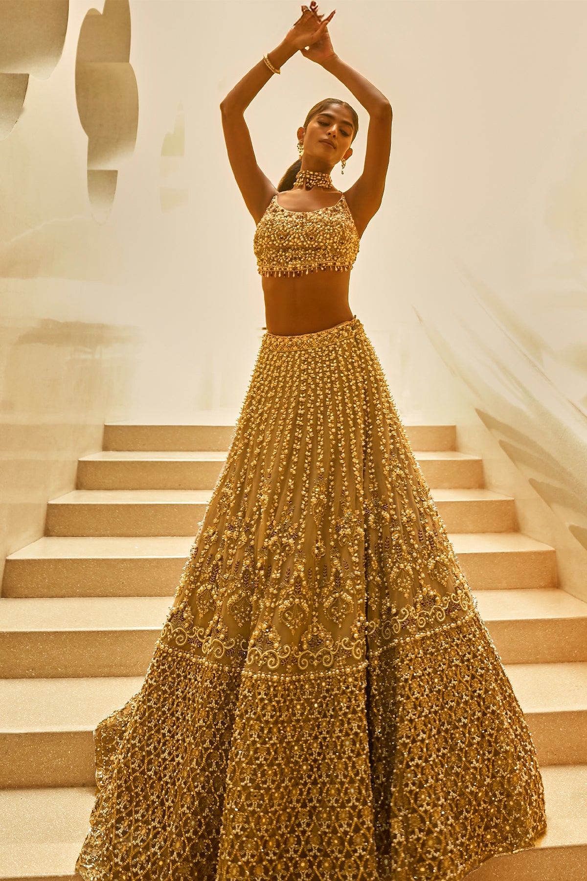 BISCUIT LUXE LEHENGA SET