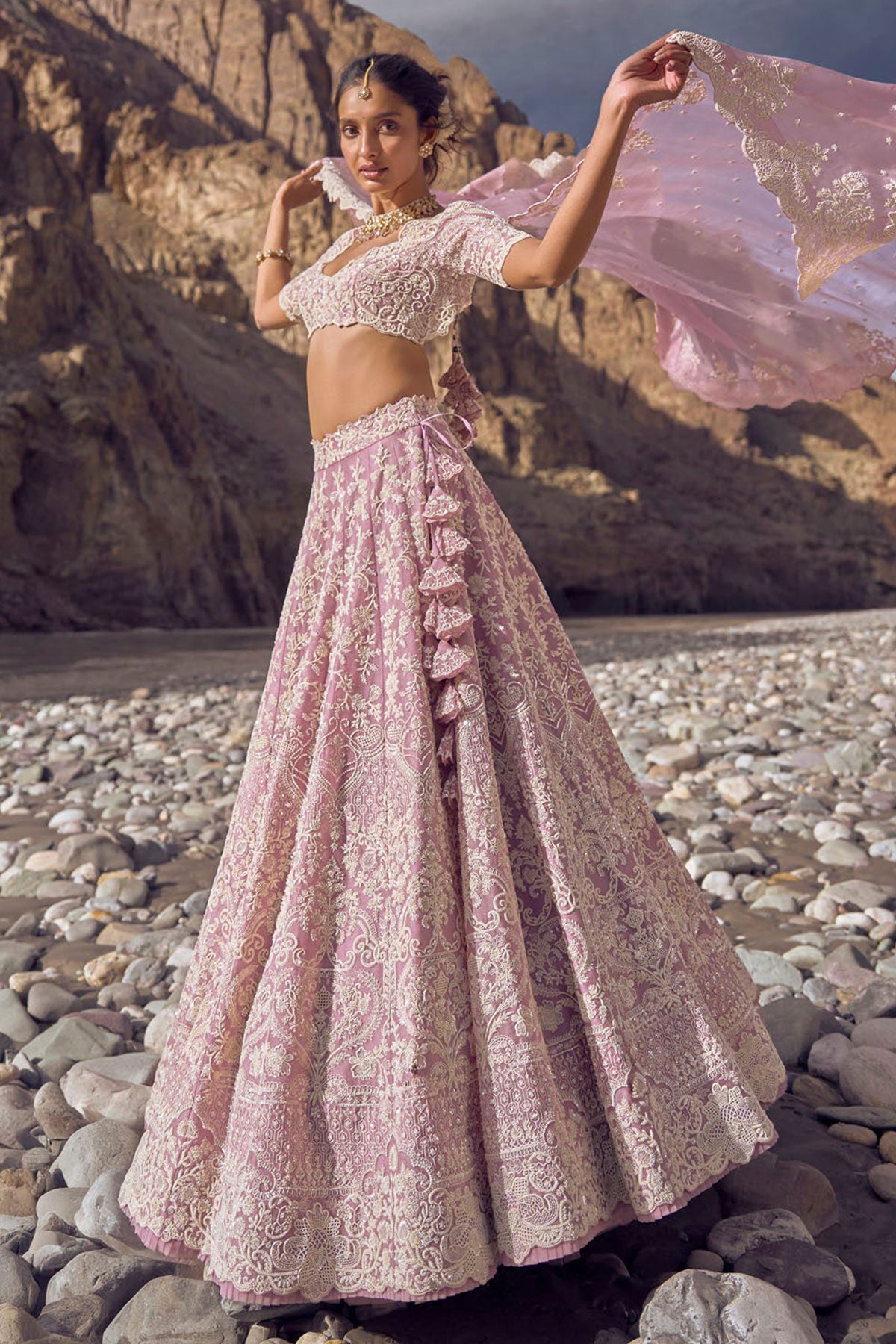 Amethyst lehenga set