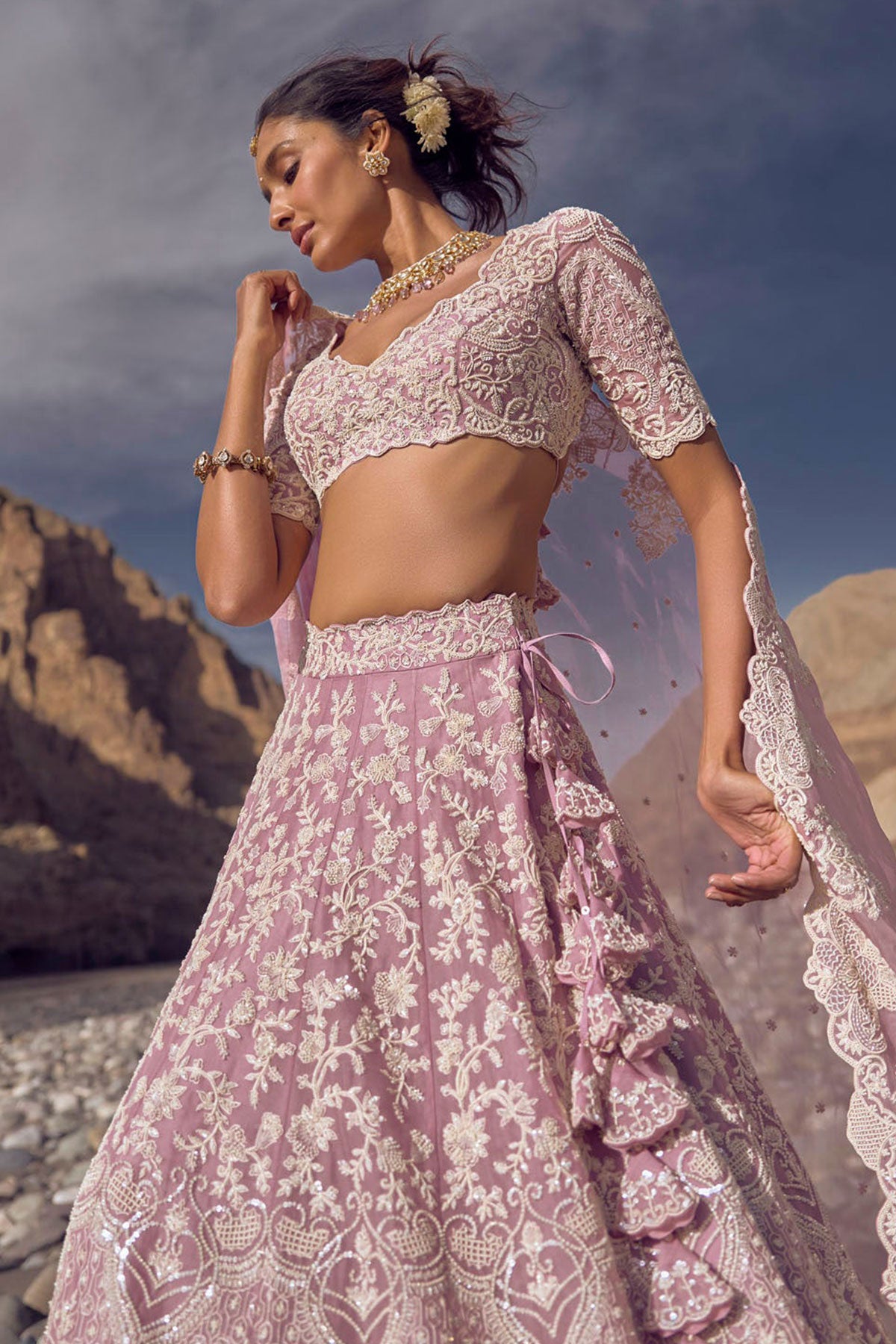 Amethyst lehenga set