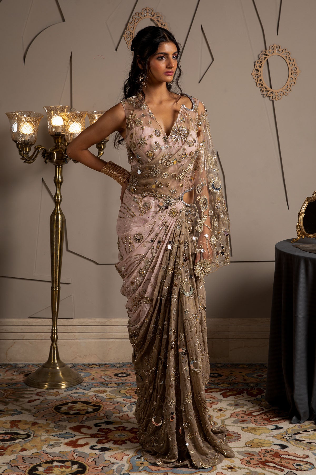 Nysa Draped Kaftan Dress