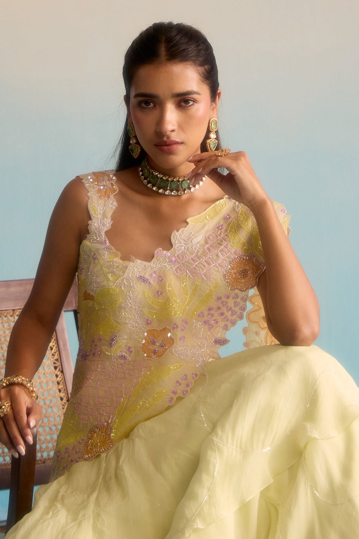 Ishya Organza Lehenga Set