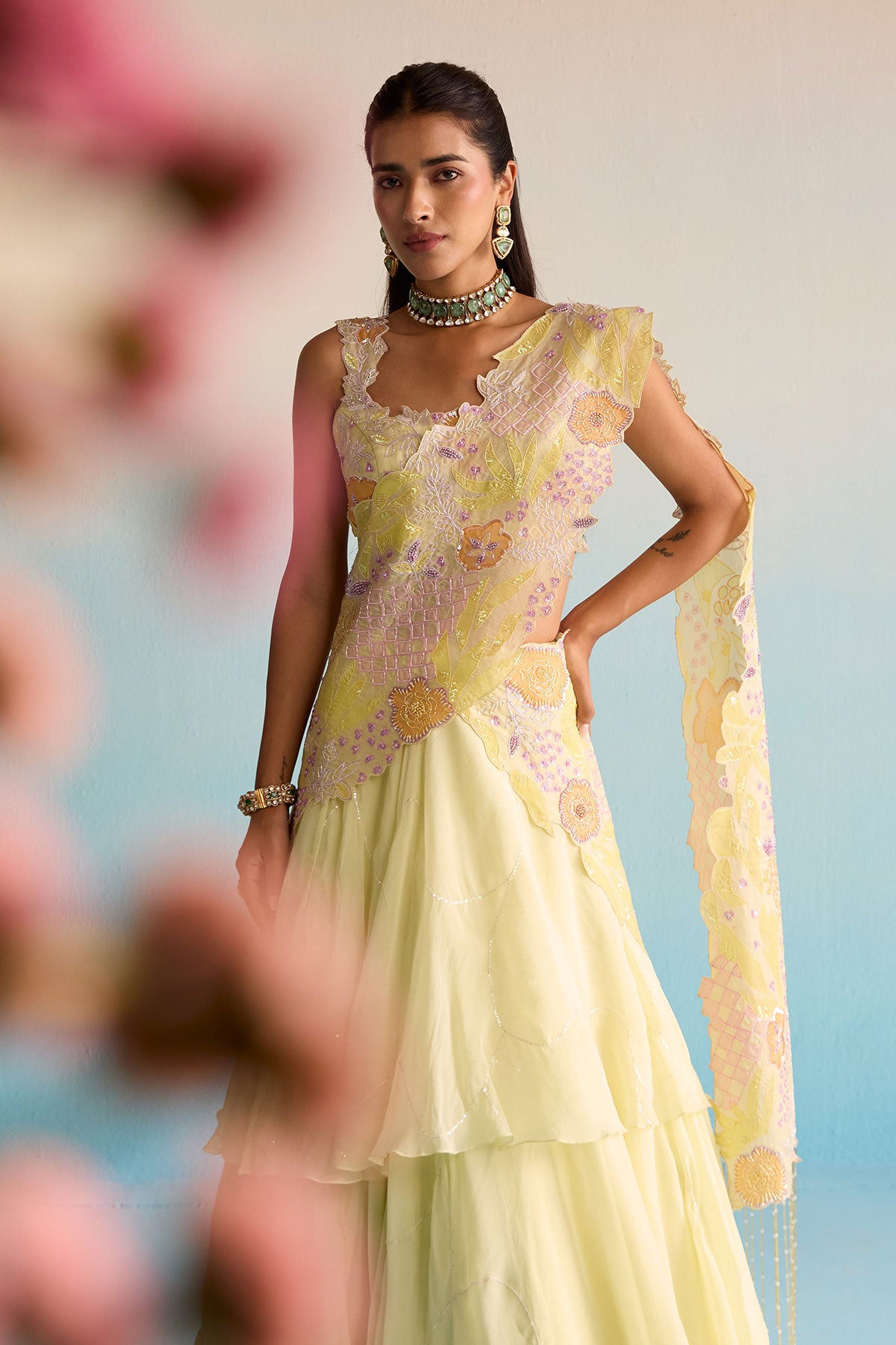 Ishya Organza Lehenga Set