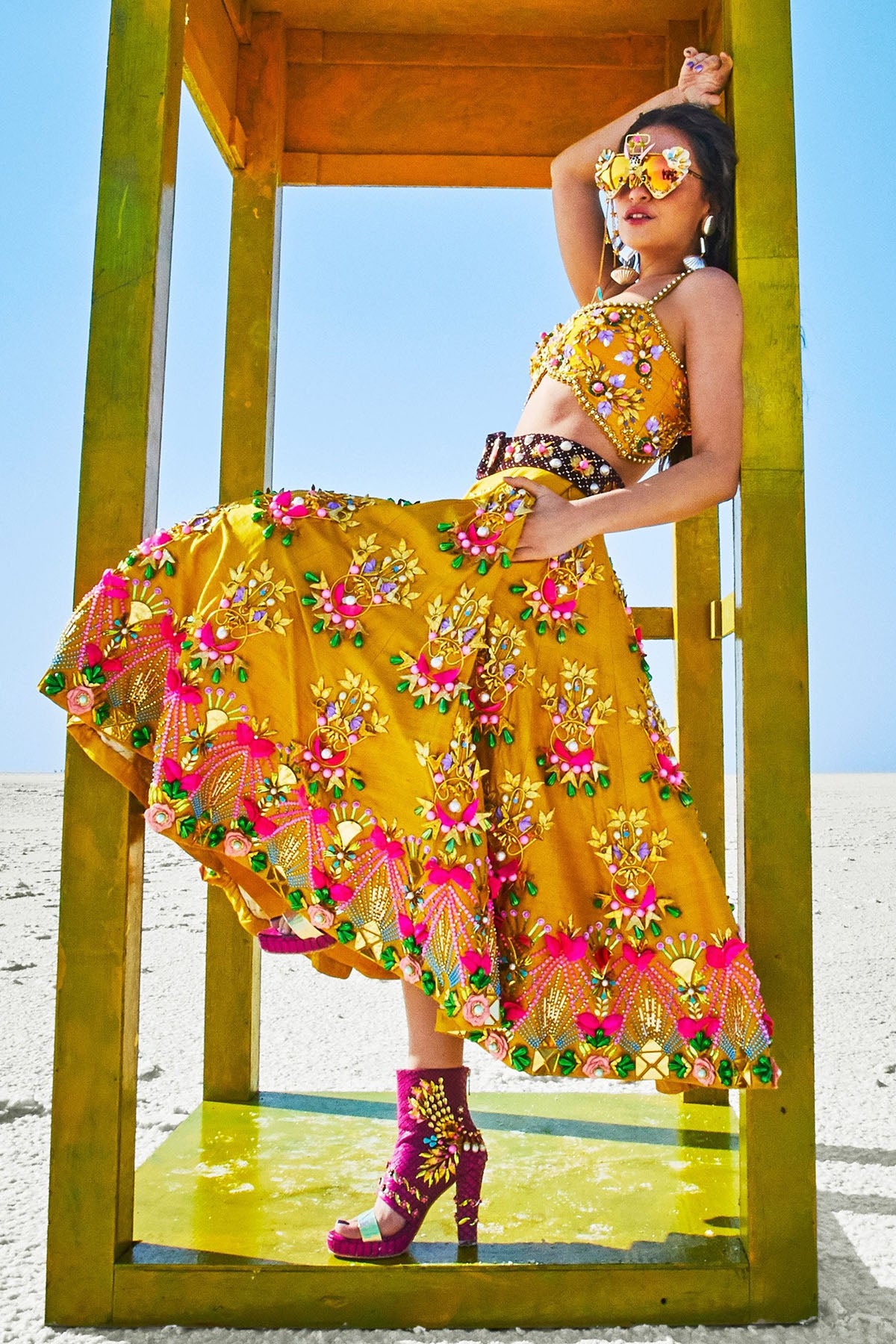 HEAD IN THE CLOUDS LEHENGA SET