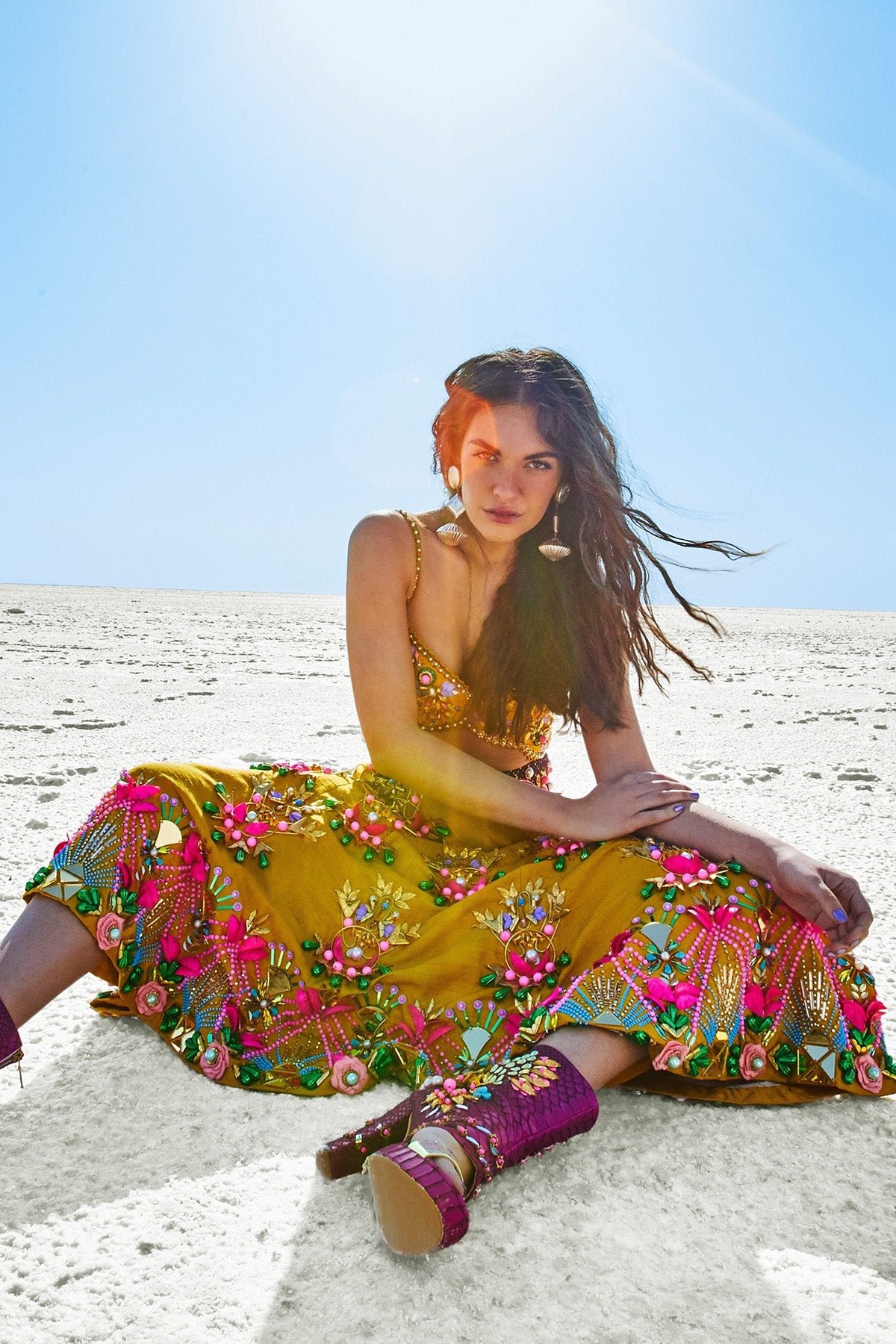 HEAD IN THE CLOUDS LEHENGA SET