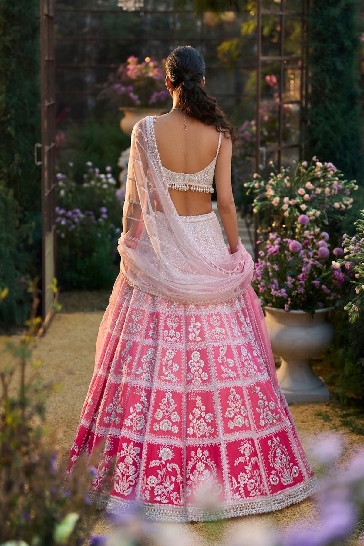 Ombre Pink Lehenga Set
