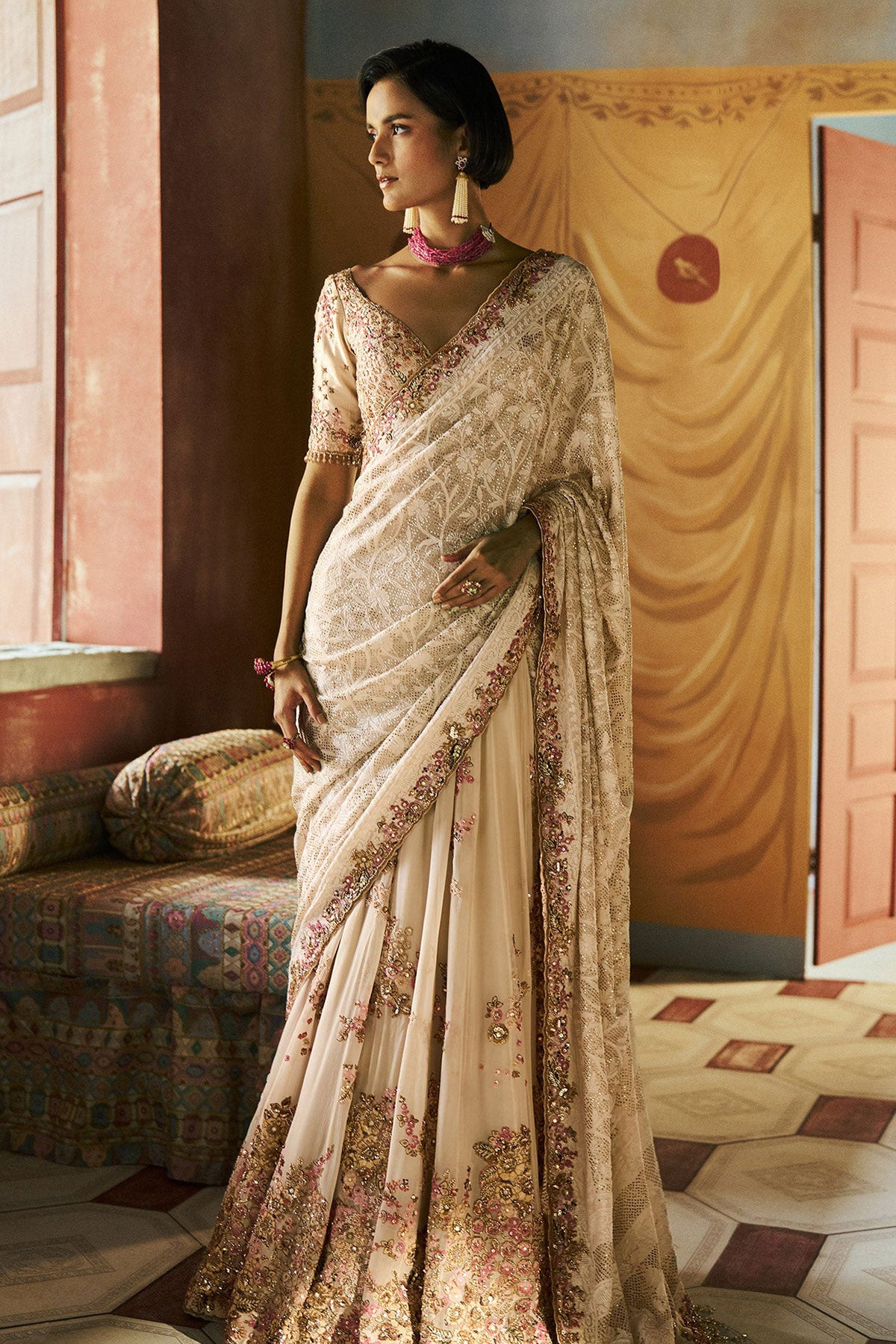 Fleurmist Chikankari Saree