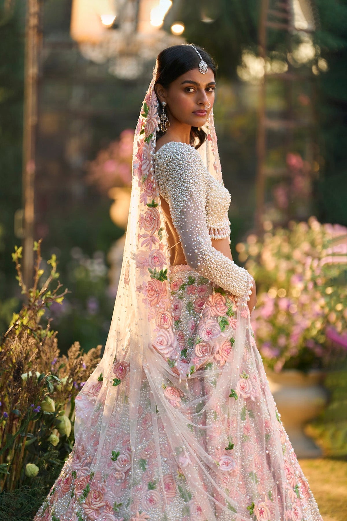 Pearl Floral Lehenga Set