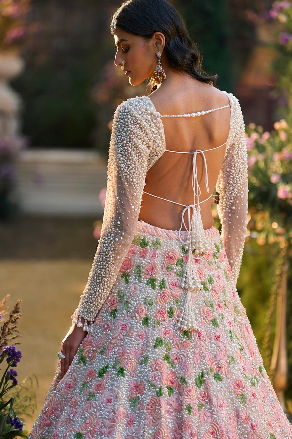 Pearl Floral Lehenga Set
