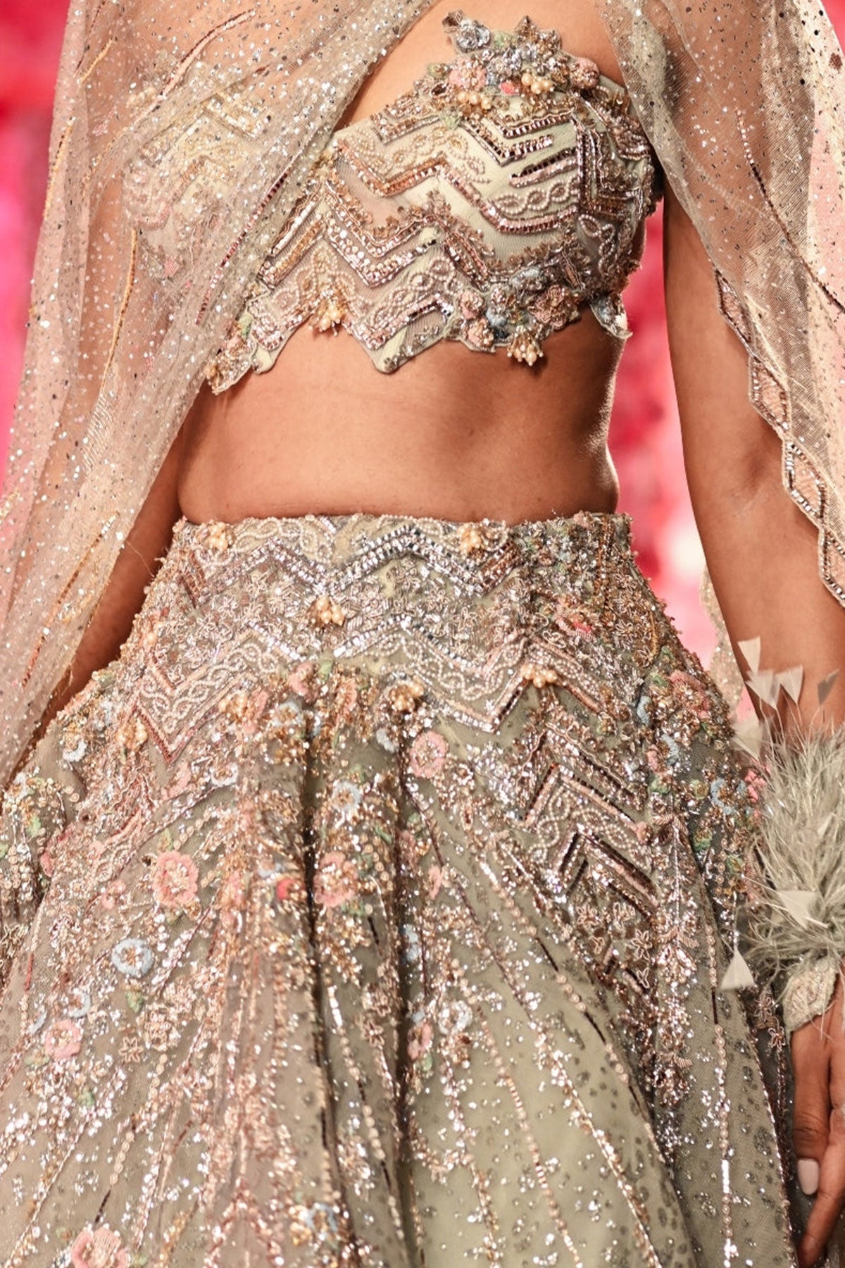 "Coralie" Cocktail Lehenga