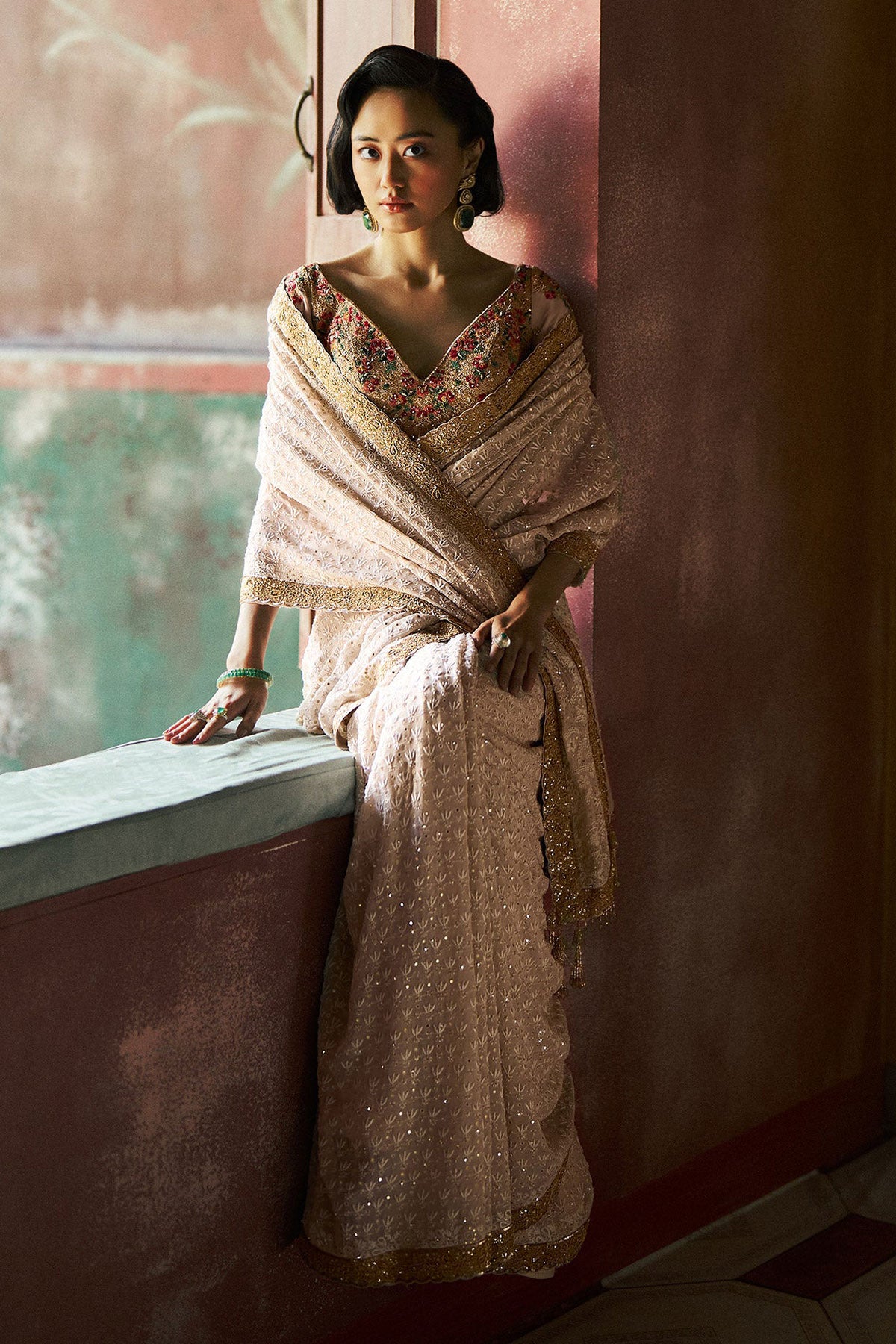 Elara Chikankari Saree