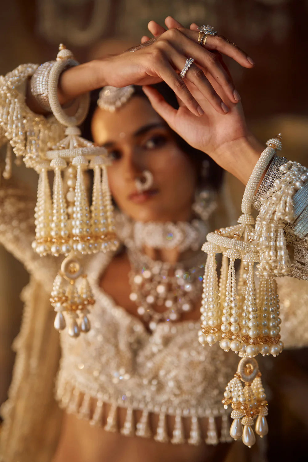 Nude Pearl Lehenga Set