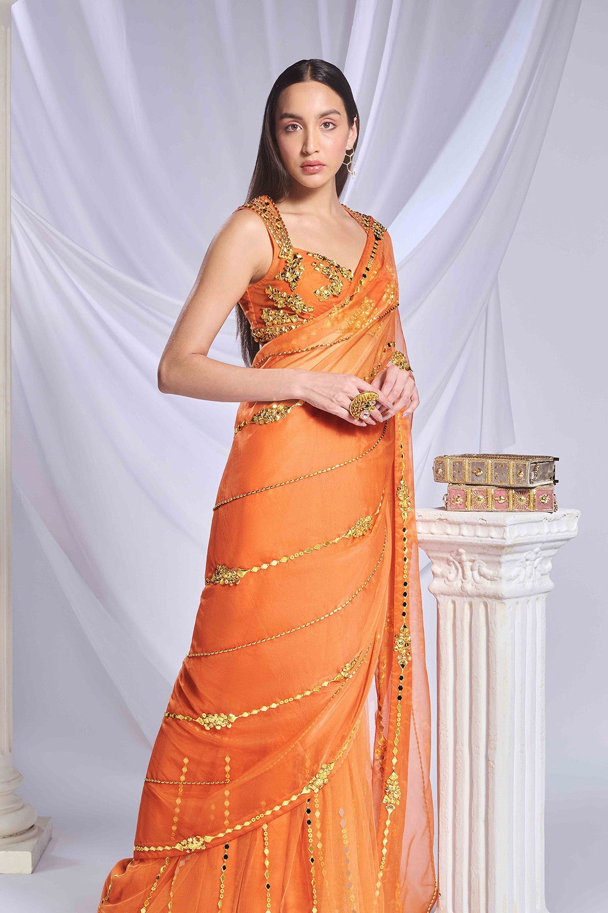 Sundown Soiree saree set