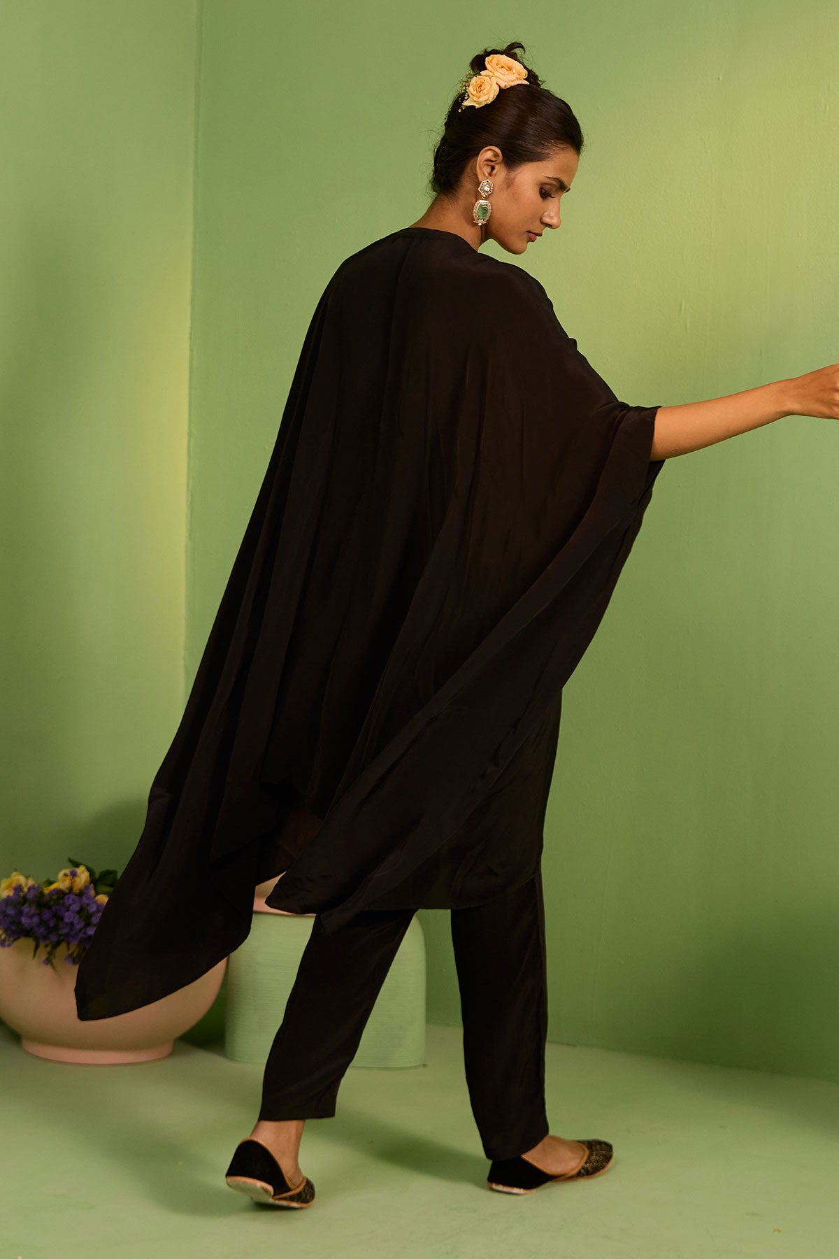 Mahala Black Kaftan Set