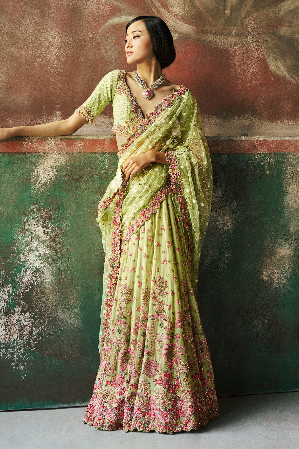 Garden Haze Saree