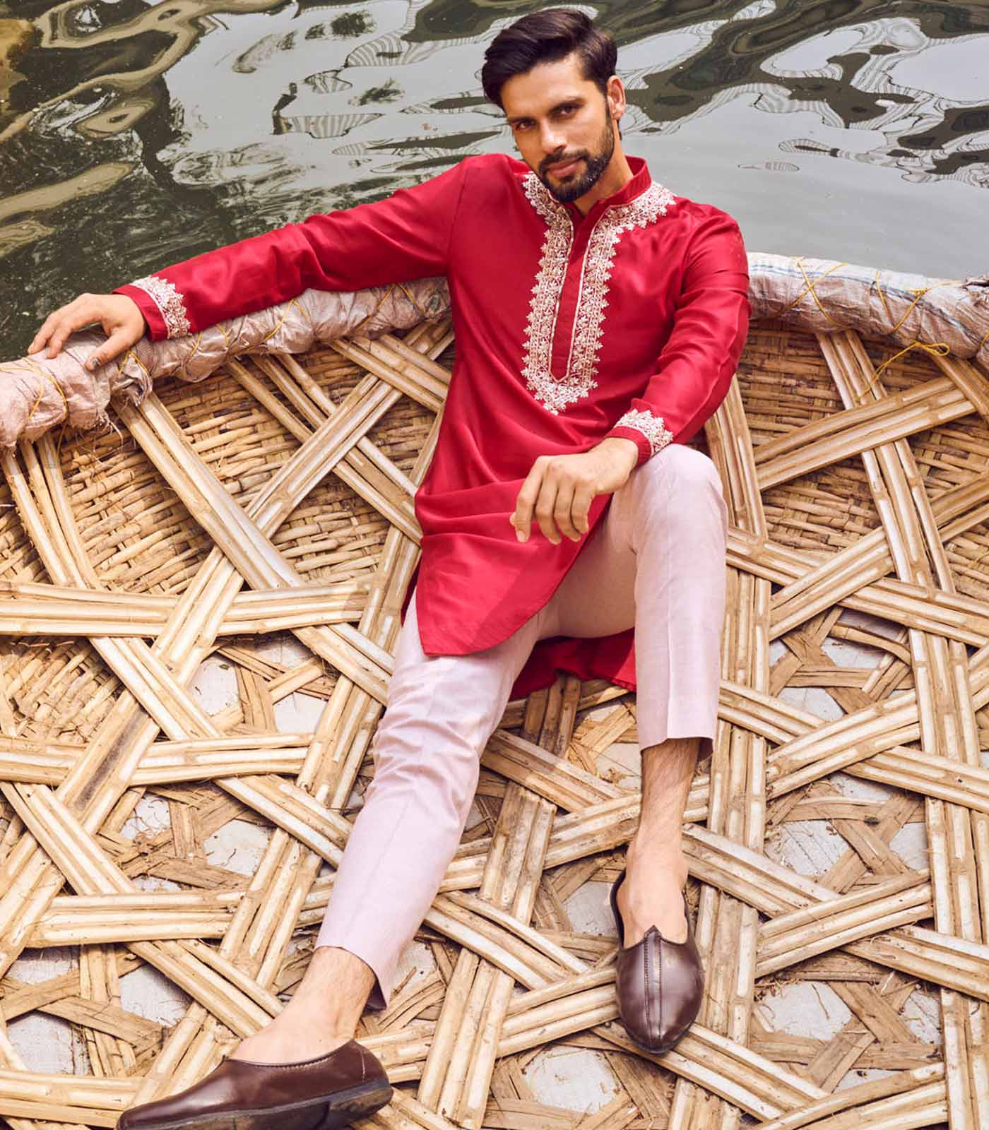 SERA RED KURTA SET