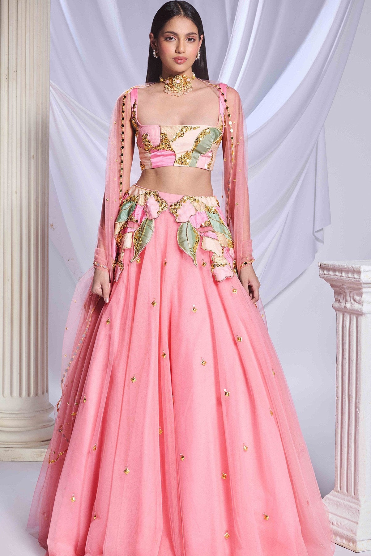 Preach Pink lehenga set
