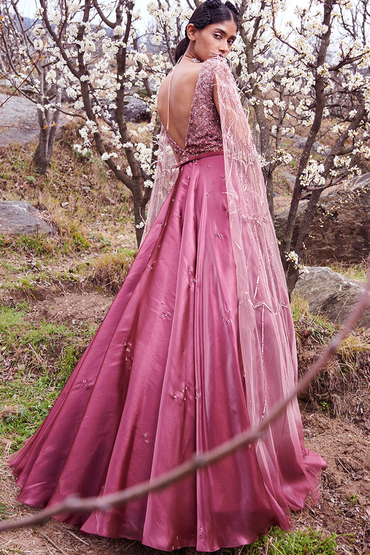 "Lillette" Shimmer Organza Gown