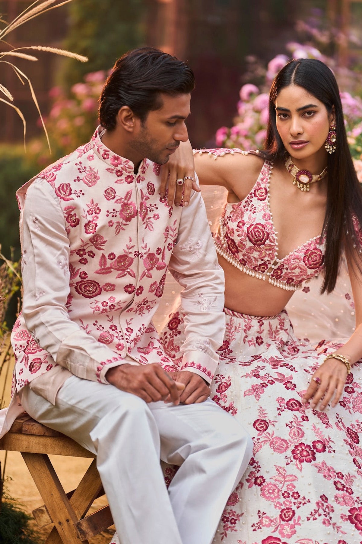 Ruby Floral Lehenga Set