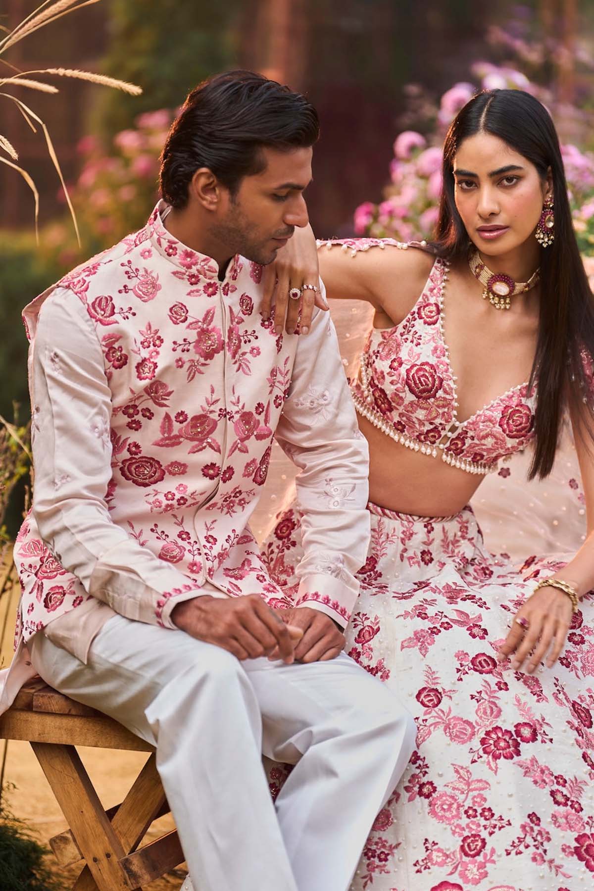 Ruby Floral Lehenga Set