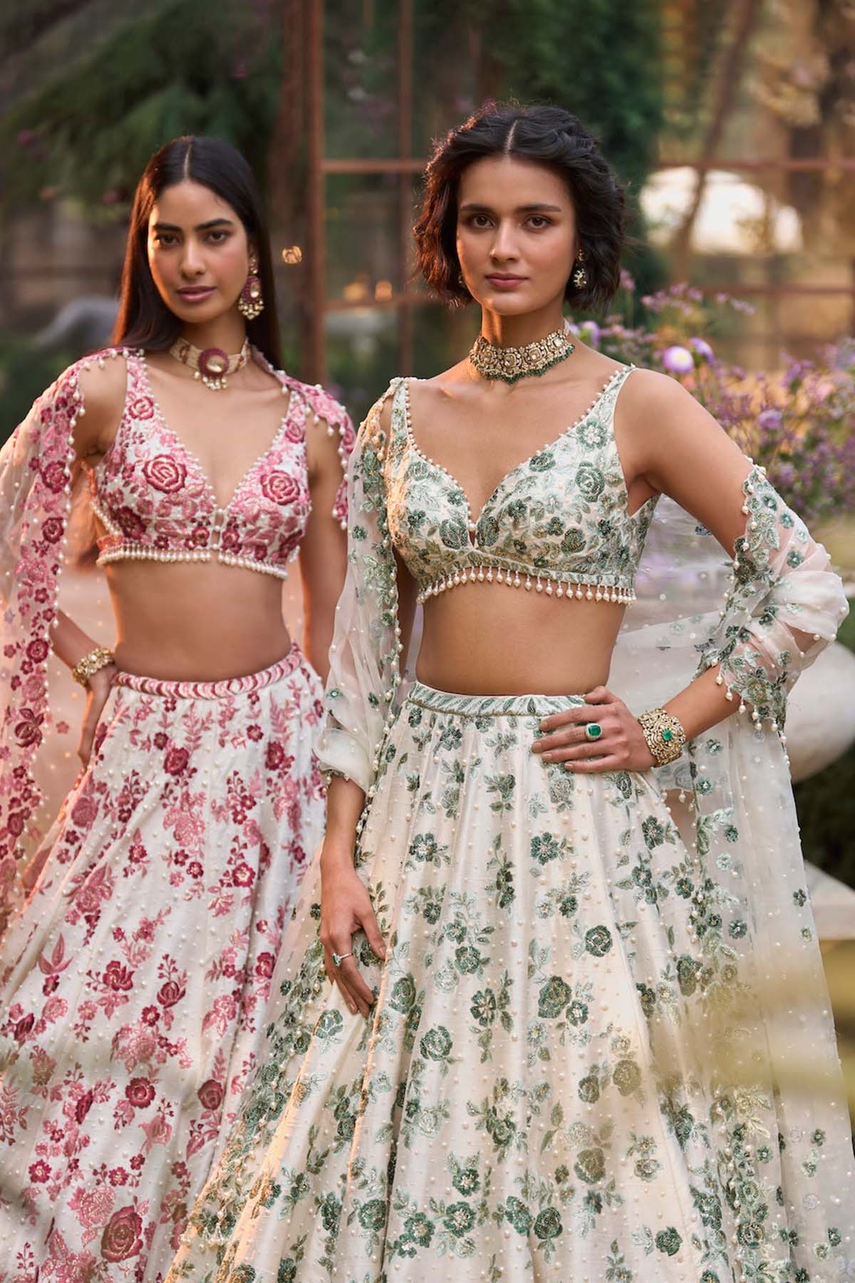 Ruby Floral Lehenga Set