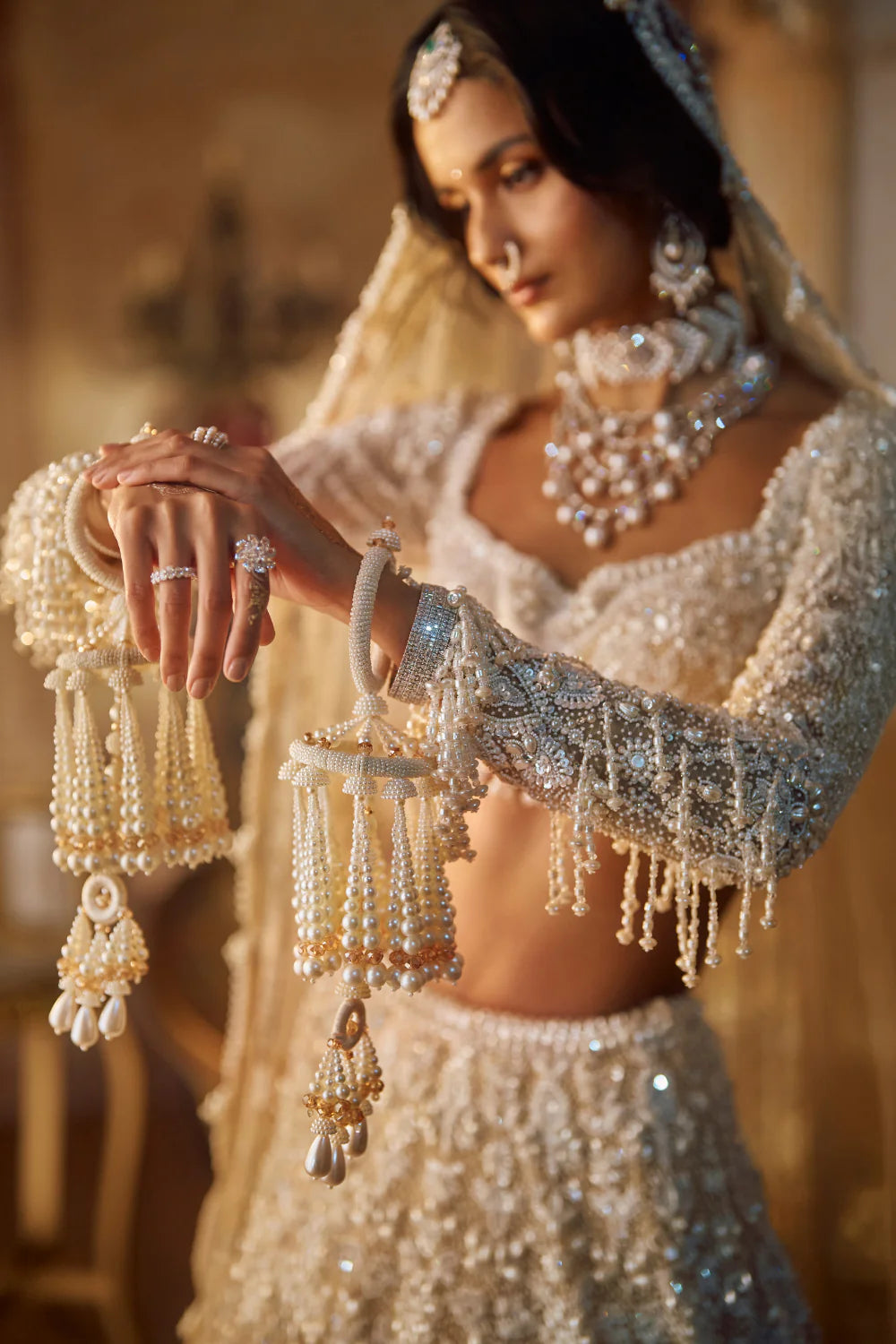 Nude Pearl Lehenga Set